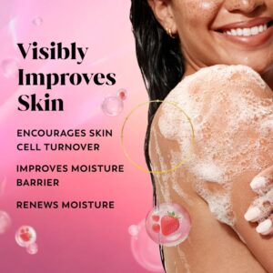Olay Intensely Hydrating Body Wash with Hyaluronic Serum Complex, Strawberry Fizz Scent, 20 fl oz - Image 2