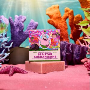 Dr. Squatch SpongeBob SquarePants Limited Edition Natural Bar Soap, Sea Star Shenanigans, 5 oz - Image 5
