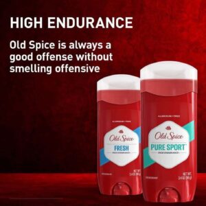 Old Spice Aluminum Free Men's Deodorant, High Endurance Pure Sport, 3.4 oz - Image 7