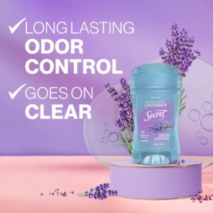 Secret Fresh Clear Gel Antiperspirant Deodorant for Women, Lavender, 2.6 oz - Image 2