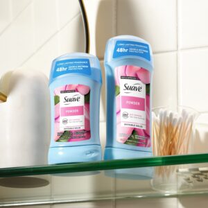 Suave Antiperspirant Deodorant For Women, 48hr Protection, Powder Scent, 2.6 oz - Image 8