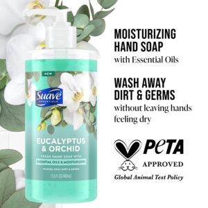 Suave Essentials Liquid Hand Soap, Refreshing Eucalyptus & Orchid, 13.5 fl oz - Image 3