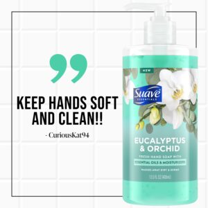Suave Essentials Liquid Hand Soap, Refreshing Eucalyptus & Orchid, 13.5 fl oz - Image 6