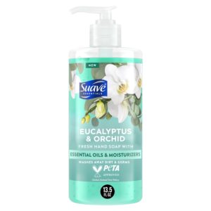 Suave Essentials Liquid Hand Soap, Refreshing Eucalyptus & Orchid, 13.5 fl oz - Image 10