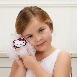 Hello Kitty Kids Bath Loofah Pouf, Pink - Image 3