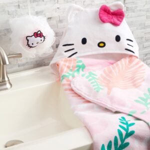 Hello Kitty Kids Bath Loofah Pouf, Pink - Image 6