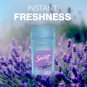 Secret Fresh Clear Gel Antiperspirant Deodorant, Lavender, 2.6 oz (2 Pack) - Image 2