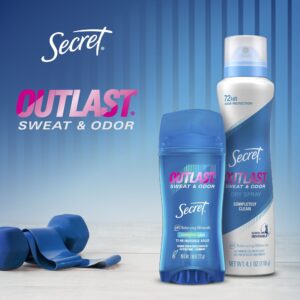 Secret Outlast Clear Gel Antiperspirant Deodorant, Shower Fresh Scent, 2.6 oz - Image 2