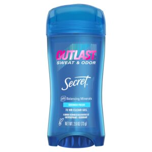 Secret Outlast Clear Gel Antiperspirant Deodorant, Shower Fresh Scent, 2.6 oz - Image 10