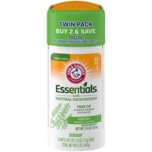 ARM & HAMMER Essentials Deodorant, Fresh Rosemary Lavender, with Natural Deodorizers, 2.5 oz, 2 Ct - Image 8