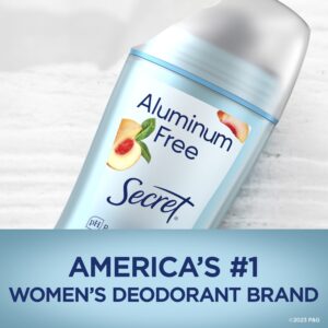 Secret Aluminum Free Women's Deodorant Solid, White Peach, 2.4 oz - Image 8
