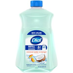 Dial Liquid Hand Soap Refill, Coconut Water & Mango, 52 fl oz - Image 1