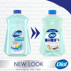 Dial Liquid Hand Soap Refill, Coconut Water & Mango, 52 fl oz - Image 2