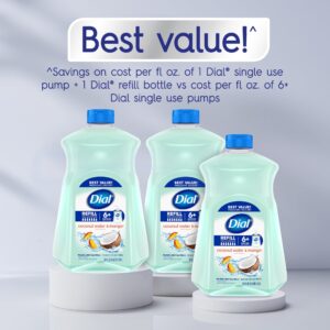 Dial Liquid Hand Soap Refill, Coconut Water & Mango, 52 fl oz - Image 5