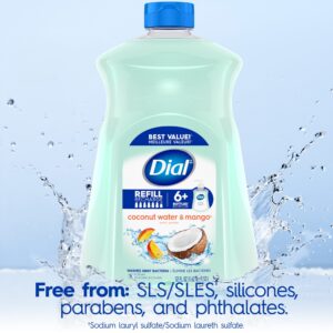 Dial Liquid Hand Soap Refill, Coconut Water & Mango, 52 fl oz - Image 6