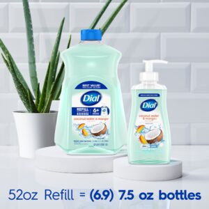 Dial Liquid Hand Soap Refill, Coconut Water & Mango, 52 fl oz - Image 7