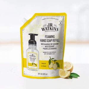 J.R. Watkins Foaming Hand Soap, Lemon Refill, Citrus Scent, 28 fl oz - Image 6