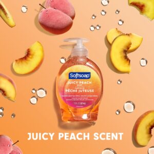 Softsoap Liquid Hand Soap, Kitchen and Bathroom Hand Soap, Juicy Peach, 7.5 Fluid Ounce Bottle - Image 5