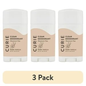 Curie Natural Deodorant Stick, Warm Vanilla, Aluminum-Free, for Men and Women, 2 oz - Image 7