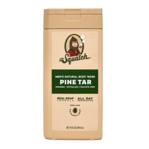 Dr. Squatch Pine Tar Natural Body Wash for Men, 14 fl oz - Image 1