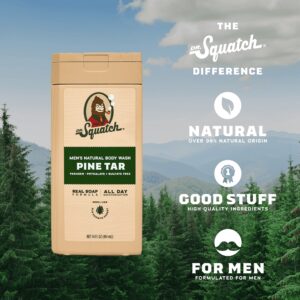 Dr. Squatch Pine Tar Natural Body Wash for Men, 14 fl oz - Image 2