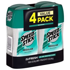 Speed Stick Men's Antiperspirant Deodorant, Regular, 3 oz, 4 Pack - Image 15