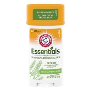 ARM & HAMMER Essentials Deodorant, Fresh Rosemary Lavender, Made with Natural Deodorizers, 2.5 oz - Image 1