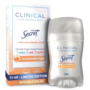 Secret Clinical Invisible Solid Antiperspirant and Deodorant for Women, Stress Response, 1.6 oz - Image 12