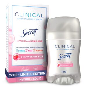 Secret Clinical Invisible Solid Antiperspirant and Deodorant for Women, Stress Response, 1.6 oz - Image 32