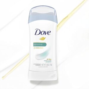 Dove Sensitive Sweat and Odor Protection Antiperspirant Deodorant Stick, 2.6 oz - Image 3