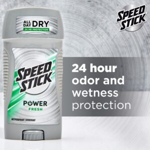 Speed Stick Men's Antiperspirant Deodorant, Power Fresh, 3 oz - Image 6