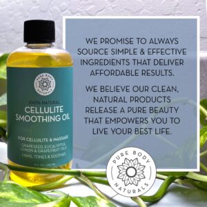 Pure Body Naturals Cellulite Massage Oil for Legs, Thighs and Butt – Body Oil for Women, 8 fl oz - Image 9