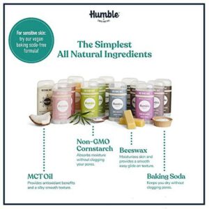 Humble Brands All Natural Aluminum Free Deodorant Stick for Women and Men, Lasts All Day, Safe, and Certified Cruelty Free Bundle with Full and Travel Size, Mountain Lavender - Image 3