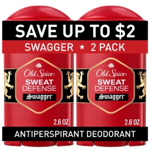 Old Spice Antiperspirant Deodorant for Men, Soft Solid Stick, Sweat Defense, Swagger, 2.6 oz (2 Pack) - Image 1