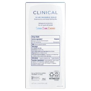 Secret Clinical Invisible Solid Antiperspirant and Deodorant for Women Stick, Clean Lavender, 2.6 oz - Image 11