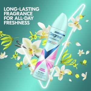 Degree Advanced Long Lasting Women's Antiperspirant Deodorant Dry Spray, Sheer Powder, 3.8 oz - Image 5