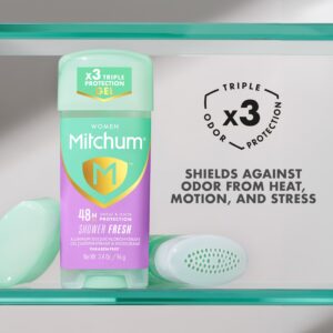 Mitchum Women’s Triple Odor Protection Antiperspirant & Deodorant Gel, Shower Fresh, 2.25 oz - Image 4