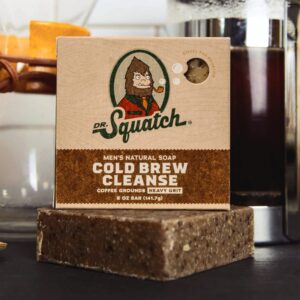 Dr. Squatch Men's Soap Variety 4 Pack - Men's Natural Bar Soap - Cold Brew Cleanse, Birchwood Breeze, Bay Rum, Eucalyptus Greek Yogurt - Image 3