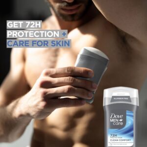 Dove Men+Care Deodorant Stick for Men Clean Comfort Aluminum Free with Moisturizing Cream, 3 oz - Image 4