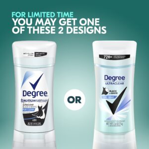 Degree Ultra Clear Long Lasting Women's Antiperspirant Deodorant Stick Twin Pack, Pure Clean, 2.6 oz - Image 3