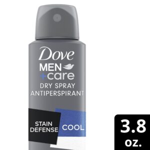 Dove Men+Care Stain Defense Long Lasting Antiperspirant Deodorant Dry Spray Twin Pack, Cool, 3.8 oz - Image 12