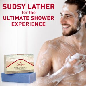Old Spice Premium Bar Soap, Seas The Day Eucalyptus and Coconut Cream Scent, for All Skin Types, 5oz - Image 4