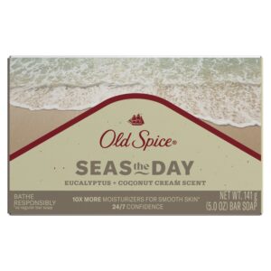Old Spice Premium Bar Soap, Seas The Day Eucalyptus and Coconut Cream Scent, for All Skin Types, 5oz - Image 6