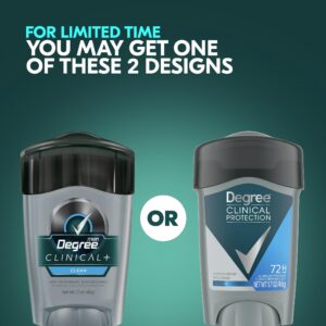 Degree Clinical Protection Long Lasting Men's Antiperspirant Deodorant Stick, Clean, 1.7 oz - Image 7