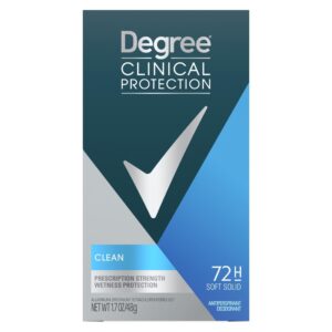 Degree Clinical Protection Long Lasting Men's Antiperspirant Deodorant Stick, Clean, 1.7 oz - Image 9