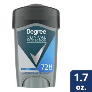Degree Clinical Protection Long Lasting Men's Antiperspirant Deodorant Stick, Clean, 1.7 oz - Image 11