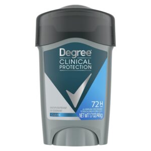 Degree Clinical Protection Long Lasting Men's Antiperspirant Deodorant Stick, Clean, 1.7 oz - Image 13