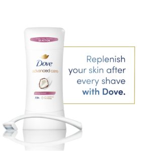Dove Advanced Care Antiperspirant Deodorant Stick Caring Coconut, 2.6 oz Twin Pack - Image 4