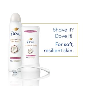 Dove Advanced Care Antiperspirant Deodorant Stick Caring Coconut, 2.6 oz Twin Pack - Image 5