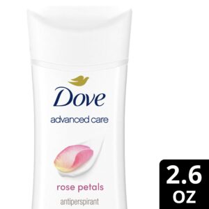 Dove Advanced Care Antiperspirant Deodorant Stick for Women Rose Petals, 2.6 oz - Image 2